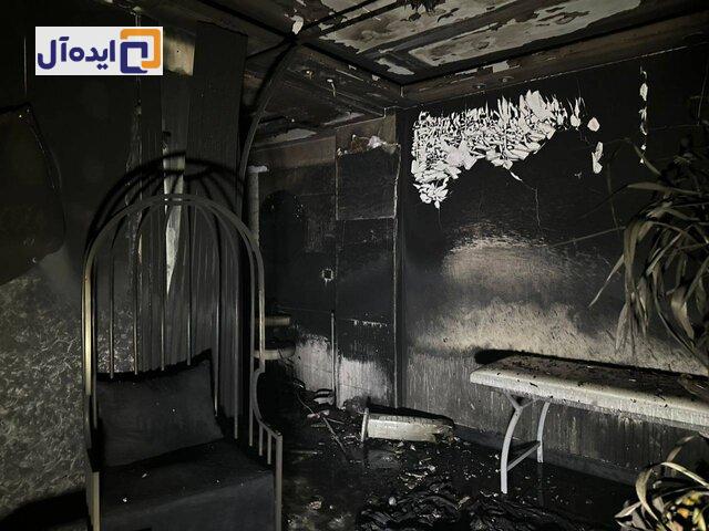 حریق در بزرگراه ستاری